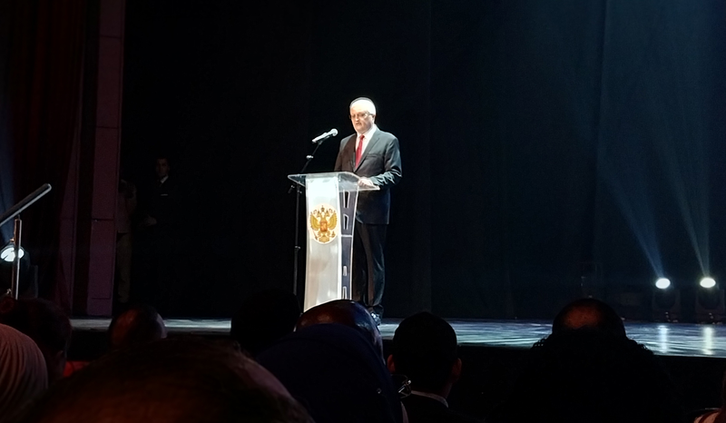 Выступление посла РФ в Египте Георгия Борисенко, фото Агнабея.инфо Выступление посла РФ в Египте Георгия Борисенко, фото Агнабея.инфо